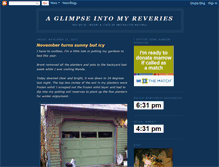 Tablet Screenshot of aglimpseintomyreveries.com